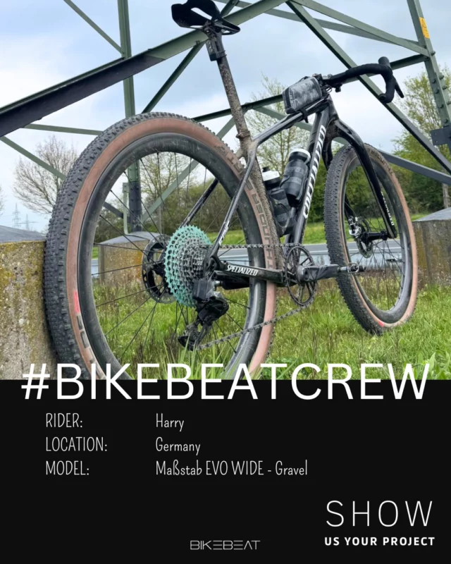 Diese Woche stellen wir euch Harry aus Deutschland und seine absolut kompromisslose Gravel-Maschine vor. 😍✨⁠
⁠
Basis ist ein Specialized Epic Hardtail – doch was Harry daraus gemacht hat, ist alles andere als Standard: Umbau auf Carbon-Starrgabel und Dropbar. Ein mutiges Setup, das perfekt aufgeht. 💥⁠
⁠
In Kombination mit unserem Maßstab EVO WIDE in der MTB-Version (28 Loch Boost) und einer SRAM Red XPLR Gruppe entsteht eine Gravelmaschine, die ihresgleichen sucht.⁠
⁠
Und als wäre das nicht schon genug, rollt Harry hier auf satten 2.25er Schwalbe Thunder Burt Race – was für ein Monster! 🐗💨⁠
⁠
Das Ergebnis? Radikal, einzigartig und kompromisslos schnell. Ein Build, der Grenzen verschiebt und zeigt, was möglich ist, wenn man klassische Kategorien einfach ignoriert.⁠
⁠
➡️ Danke, Harry, für dein Vertrauen und dieses unglaubliche Setup! Wir feiern jedes Detail davon. 🚀⁠
⁠
👉 Mehr Infos findet ihr auf www.bikebeat.de⁠
⁠
------------------------⁠
⁠
🚴‍♂️ Bike Feature Time! 🔥⁠
⁠
This week, we're introducing Harry from Germany and his truly uncompromising gravel machine. 😍✨⁠
⁠
Starting point: a Specialized Epic Hardtail – but what Harry built from it is anything but standard. Converted with a rigid carbon fork and drop bars, this setup pushes boundaries. 💥⁠
⁠
Combined with our Maßstab EVO WIDE in the MTB version (28h Boost) and a SRAM Red XPLR Gruppe, it becomes a next-level gravel weapon.⁠
⁠
And just to take it even further: Harry runs massive 2.25” Schwalbe Thunder Burt Race tires – what an absolute beast. 🐗💨⁠
⁠
The result? Radical, unique, and unapologetically fast. A build that breaks categories and shows what’s possible when you stop following the rules.⁠
⁠
➡️ Thanks, Harry, for your trust and this incredible build! 🚀